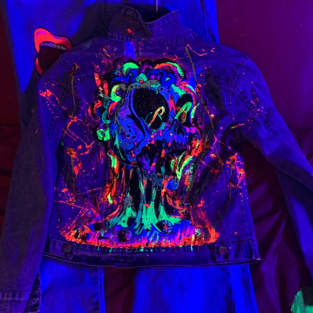 Custom Denim Glow in the Dark Jacket